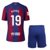 Maillot de Supporter FC Barcelone Kessie 19 Domicile 2023-24 Pour Enfant